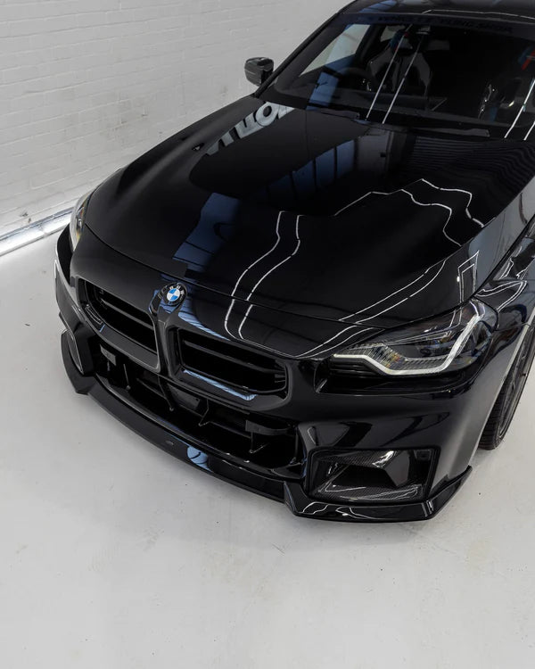 BMW M2 G87 EVO-S Gloss Black Front Lip by ZAERO (2023+)