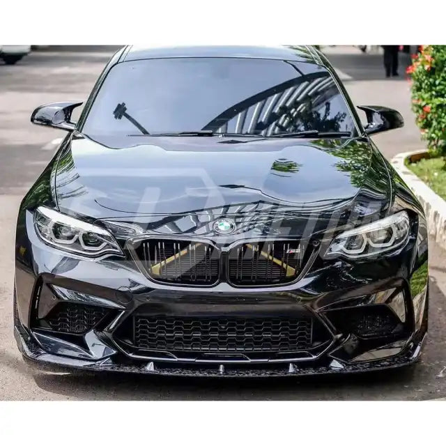 3D Style Carbon Fiber Front Lip For BMW F87 M2C 2016-2019 - Carbon Splitter