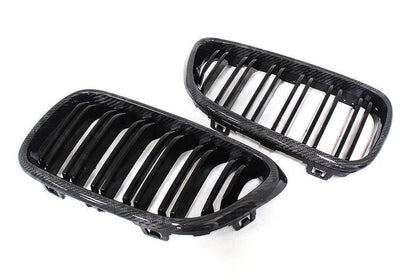 Carbon Fibre Double Slat Kidney Grilles for BMW 2 Series & M2 (2014-2020, F22 F87)