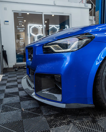 BMW G87 M2 TR87 CARBON FIBRE FLAT FRONT SPLITTER BY TRE (2023 + ) - Carbon Splitter
