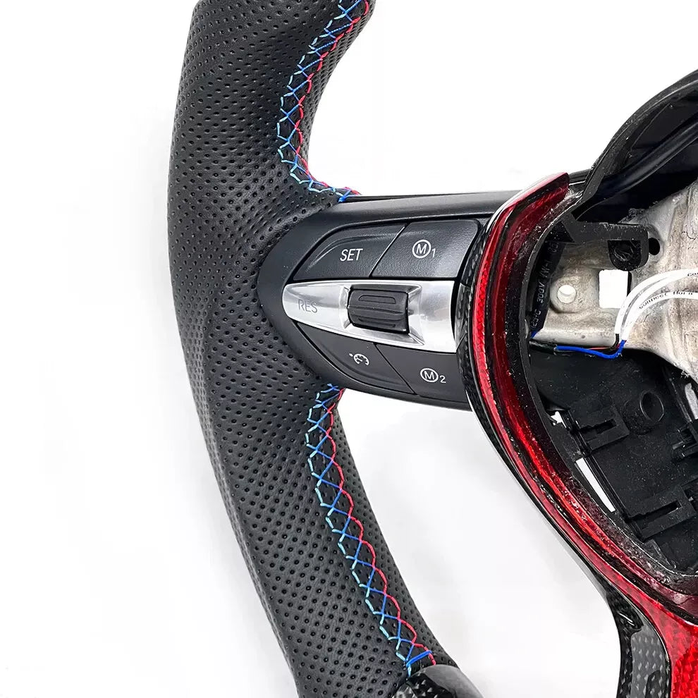 Carbon Flat Bottom Steering Wheel for BMW M2 F87/M3 F80/M4 F82/M5 F90 - Steering Wheel
