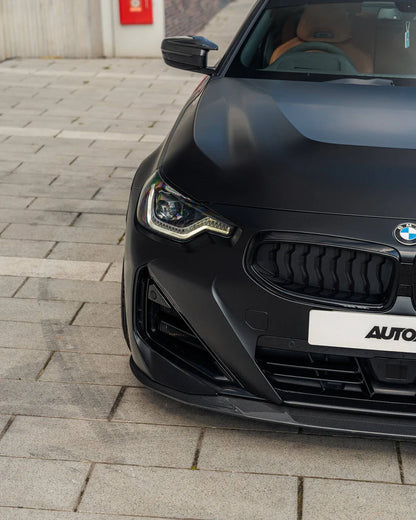 BMW 2 SERIES M SPORT & M240I G42 PRE-PREG CARBON FIBRE ID-01 FRONT SPLITTER BY TRE (2021 + ) - Carbon Splitter