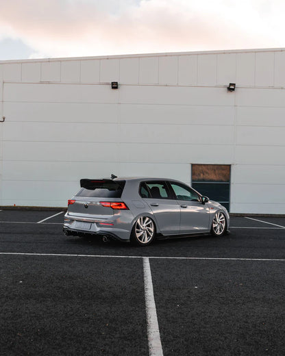 VW Golf GTI Mk8 & Mk8.5 EVO-1 Gloss Black Rear Diffuser by ZAERO (2020+)