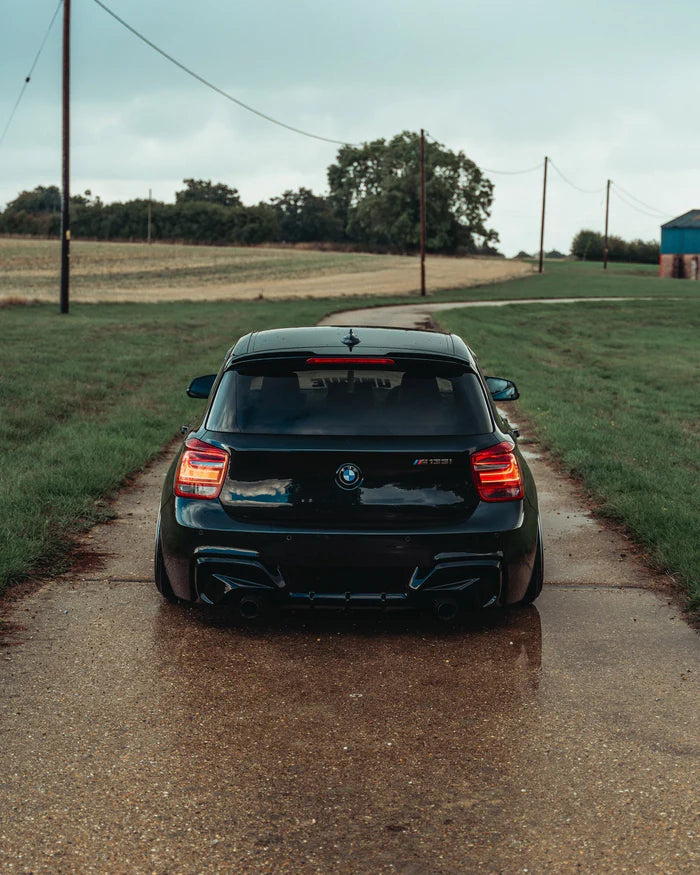BMW 1 Series & M135i F20 F21 Pre-LCI EVO-1 Gloss Black Rear Diffuser by ZAERO (2011-2015)