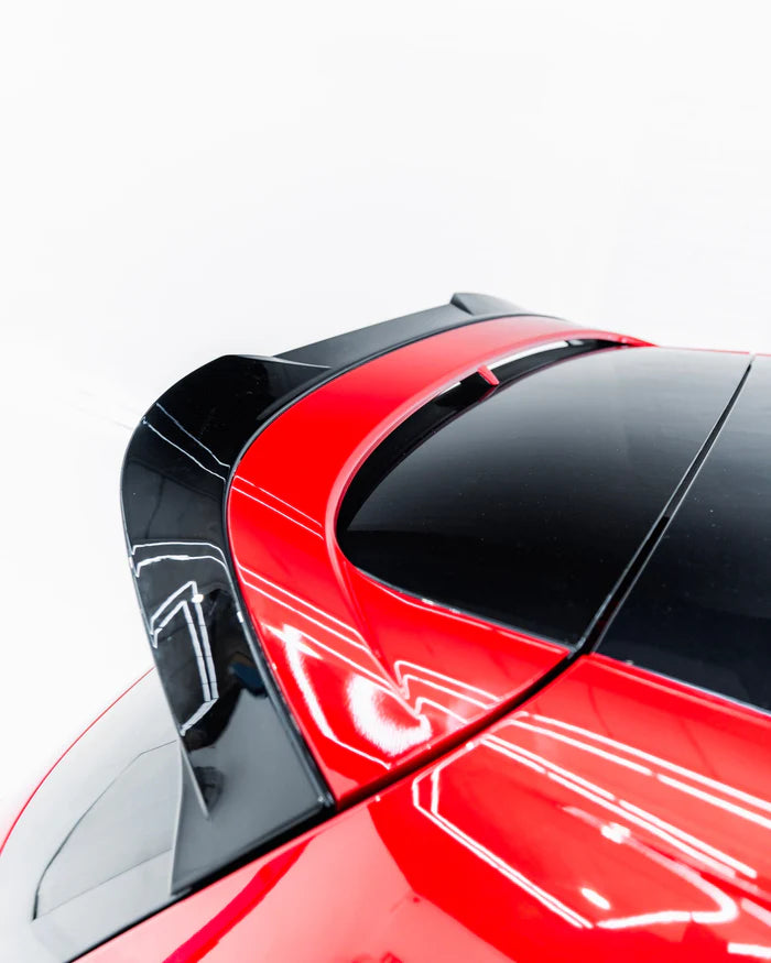 VW Golf GTI Clubsport & Golf R Mk8 EVO-1 Gloss Black Rear Spoiler by ZAERO (2020+)