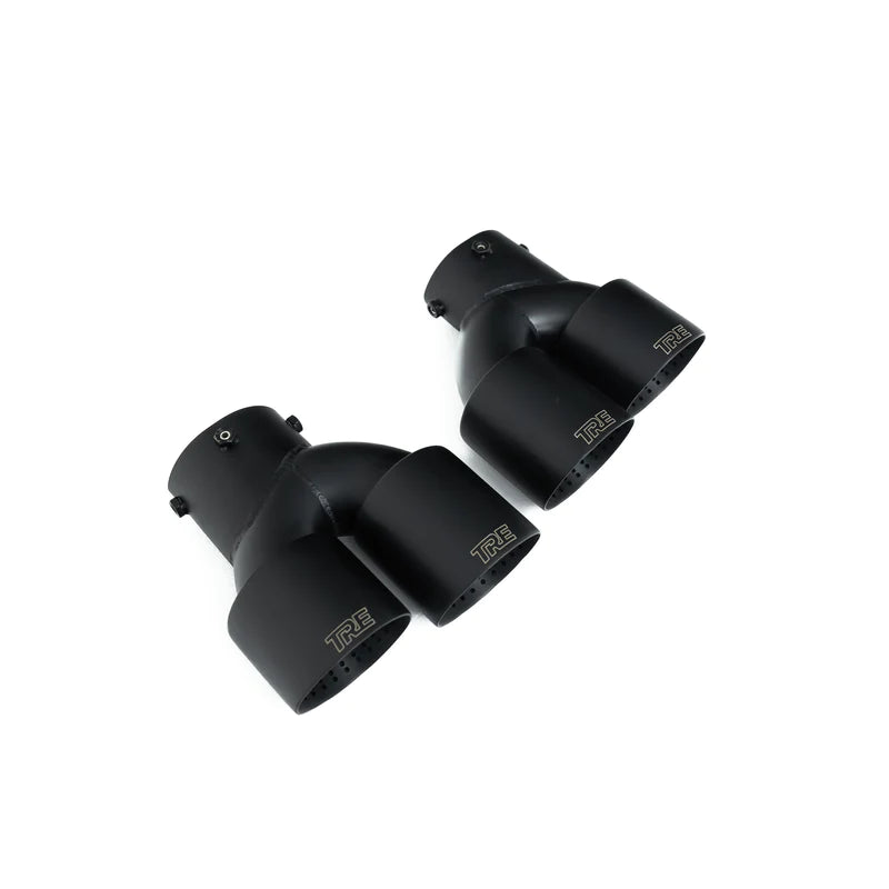 BMW M240I G42 M340I G20 AND M440I G22 CERAKOTE BLACK EXHAUST TIPS BY TRE (2021 + ) - Exhaust Tips