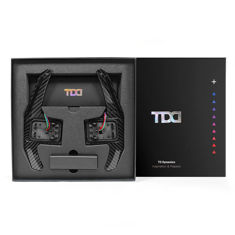 BMW F20/F21/F30 M2 F87 M3 F80 M4 F82 & M5 F90 CUSTOM CARBON FIBRE & GALAXY LED STEERING WHEEL BY TDD - Steering Wheel