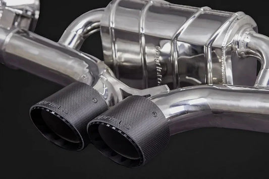 Capristo Valved Exhaust Muffler with Carbon Tips