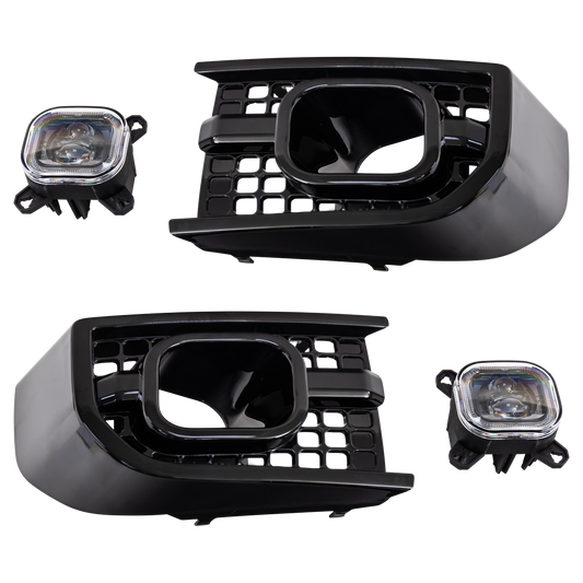Front Square DRL Intakes - High Power LED For New Land Rover New Defender By Urban Automotive - Headlight Modules