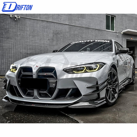 TAKD Style Dry Carbon Fiber Front Lip For BMW G82 M4 2020-2024 - Carbon Splitter