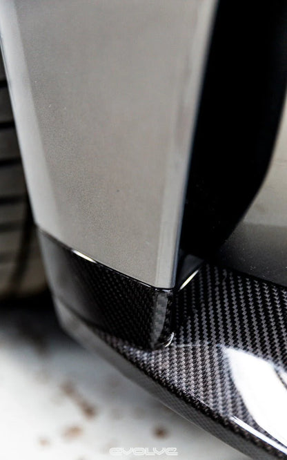 Alpha-N Carbon Fibre Front Bumper Corner Inserts for BMW M3 & M4 (2021 + G80 G81 G82 G83) - Front Bumper Attachment