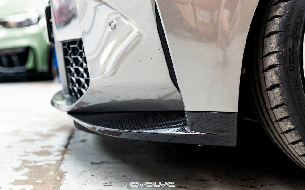Alpha-N Carbon Fibre Front Bumper Corner Inserts for BMW M3 & M4 (2021 + G80 G81 G82 G83) - Front Bumper Attachment