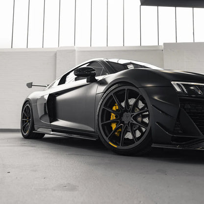 Audi R8 4S Facelift Pre-Preg Carbon Fibre Side Skirts by TRE