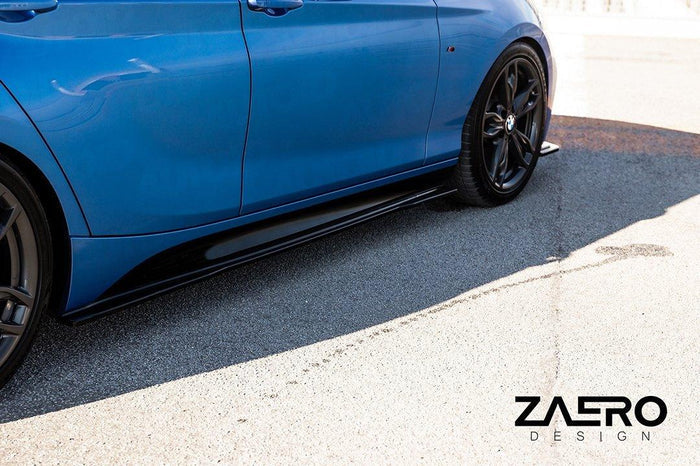 BMW 1 Series F20 F21 & 2 Series F22 EVO-1 Gloss Black Side Skirts by ZAERO (2011-2019)