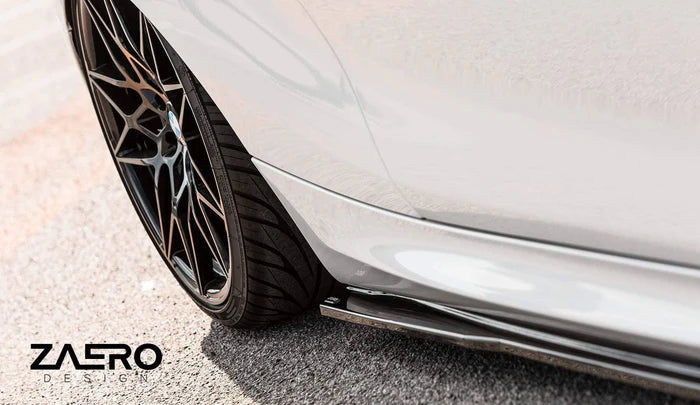 BMW 1 Series F20 F21 & 2 Series F22 EVO-1 Gloss Black Side Skirts by ZAERO (2011-2019)