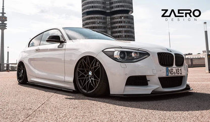 BMW 1 Series F20 F21 & 2 Series F22 EVO-1 Gloss Black Side Skirts by ZAERO (2011-2019)
