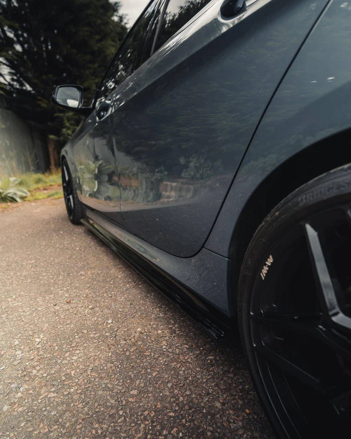 BMW 1 Series & M135i F40 EVO-1 Gloss Black Side Skirts by ZAERO (2019-2024)