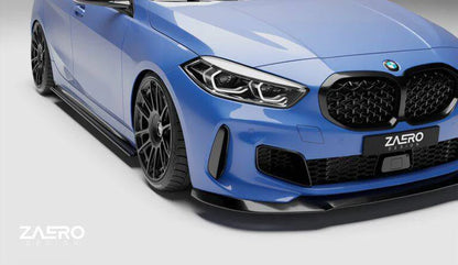 BMW 1 Series & M135i F40 EVO-1 Gloss Black Side Skirts by ZAERO (2019-2024)