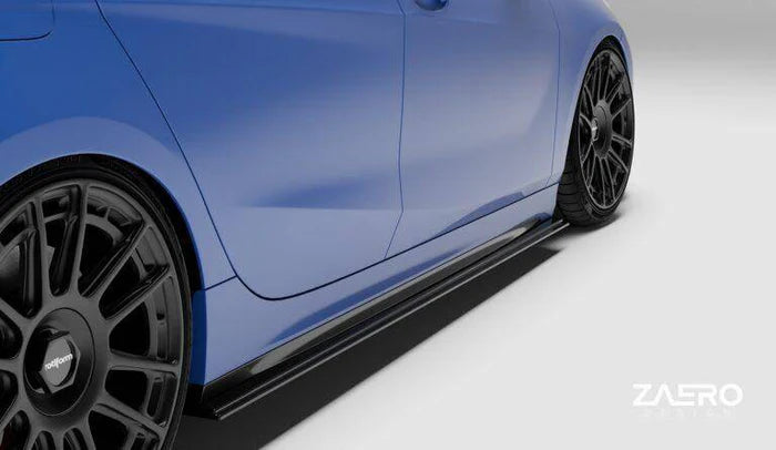 BMW 1 Series & M135i F40 EVO-1 Gloss Black Side Skirts by ZAERO (2019-2024)