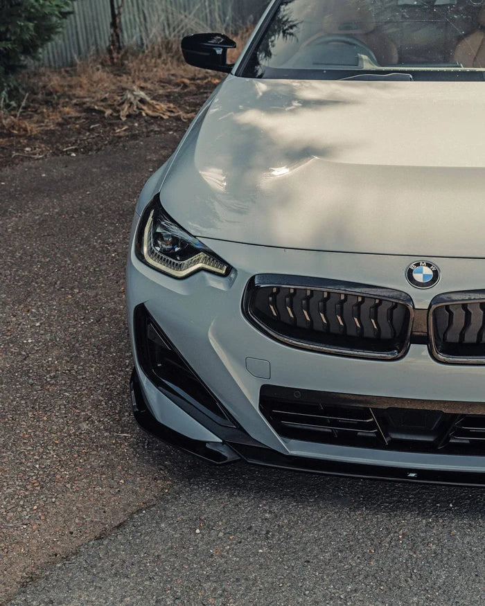 BMW 2 Series & M240i G42 Gloss Black Front Splitter (2021+)