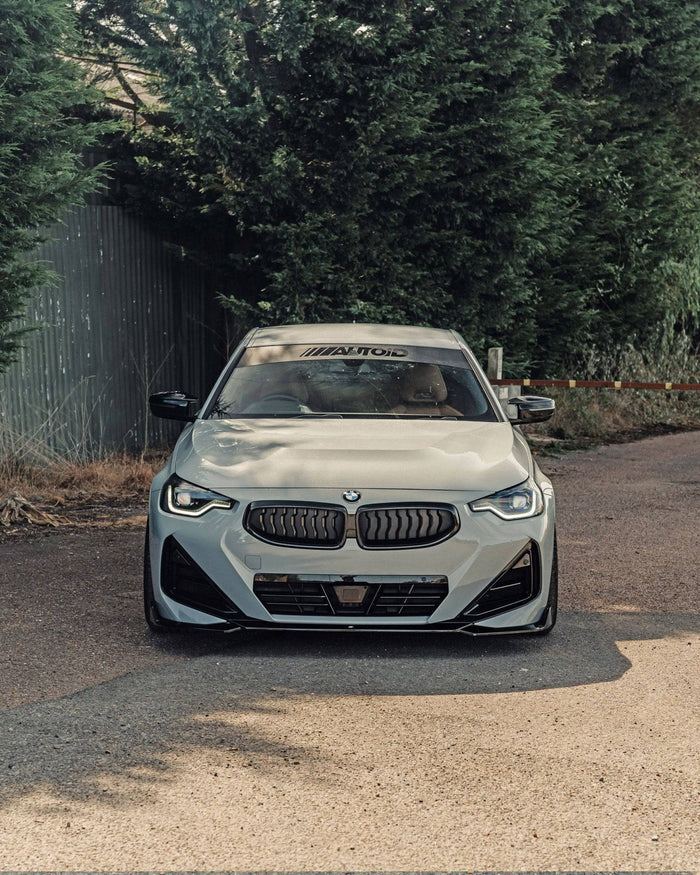 BMW 2 Series & M240i G42 Gloss Black Front Splitter (2021+)