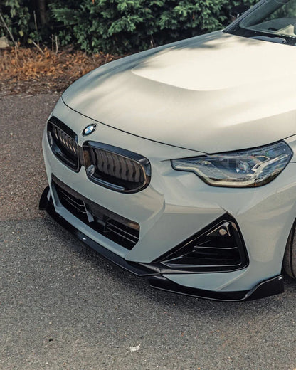 BMW 2 Series & M240i G42 Gloss Black Front Splitter (2021+)