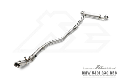 Bmw g30 540i 3.0t b58 2017 2023 valvetronic catback exhaust d