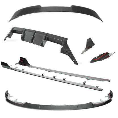 BMW G87 M2 TR87 CARBON FIBRE BODY KIT BY TRE (2023 + ) - ID-01 Spoiler / Add Rear Winglets - Carbon Rear Diffuser