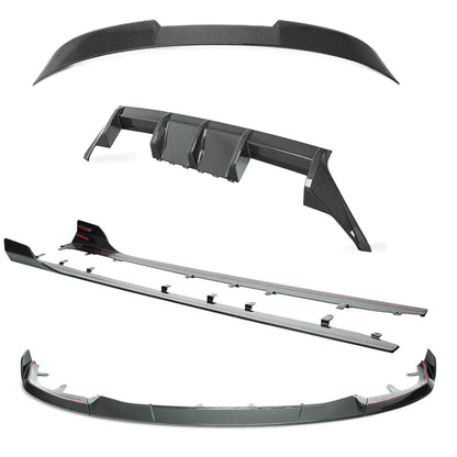 BMW G87 M2 TR87 CARBON FIBRE BODY KIT BY TRE (2023 + ) - ID-01 Spoiler / Do Not Include Rear Winglets - Carbon Rear