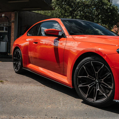BMW G87 M2 TR87 Carbon Fibre Flat Side Skirts by TRE (2023+)