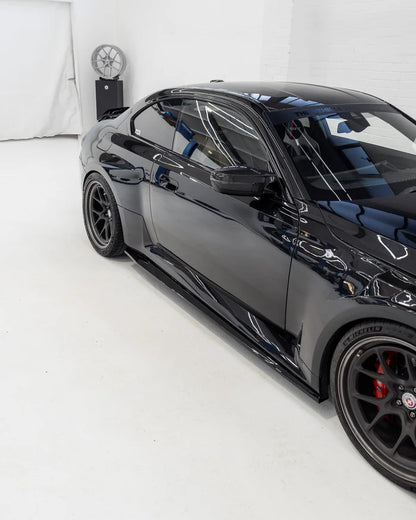 BMW M2 G87 EVO-S Gloss Black Side Skirts by ZAERO (2023+)