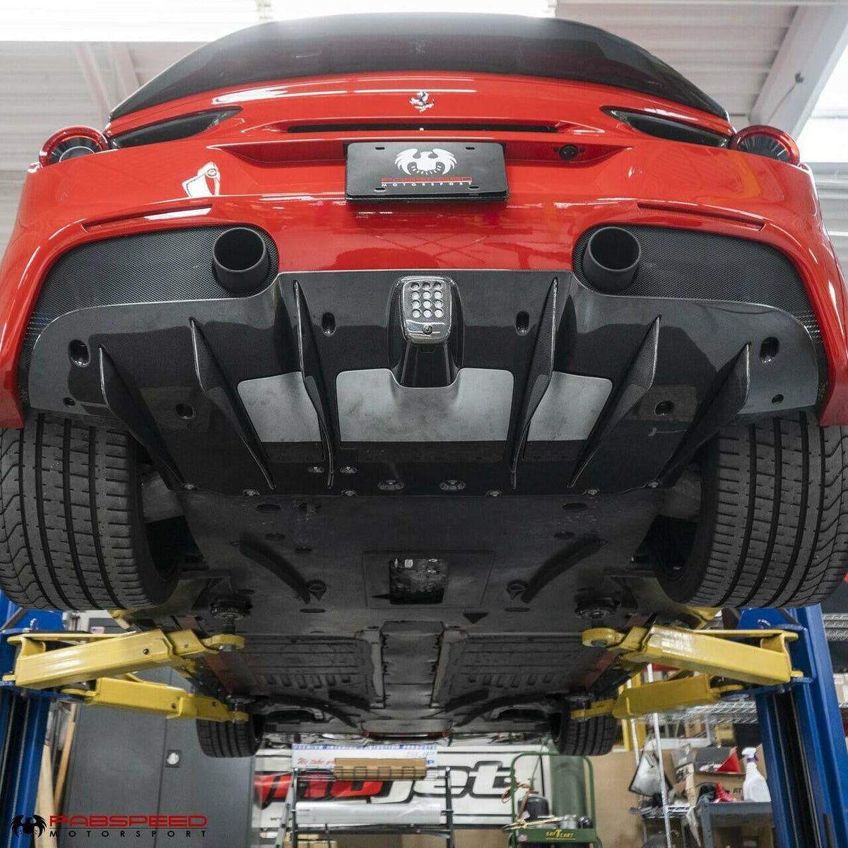 Carbon Fiber Rear Diffuser - Ferrari 488 GTB/Spider - Reinhart Autohaus