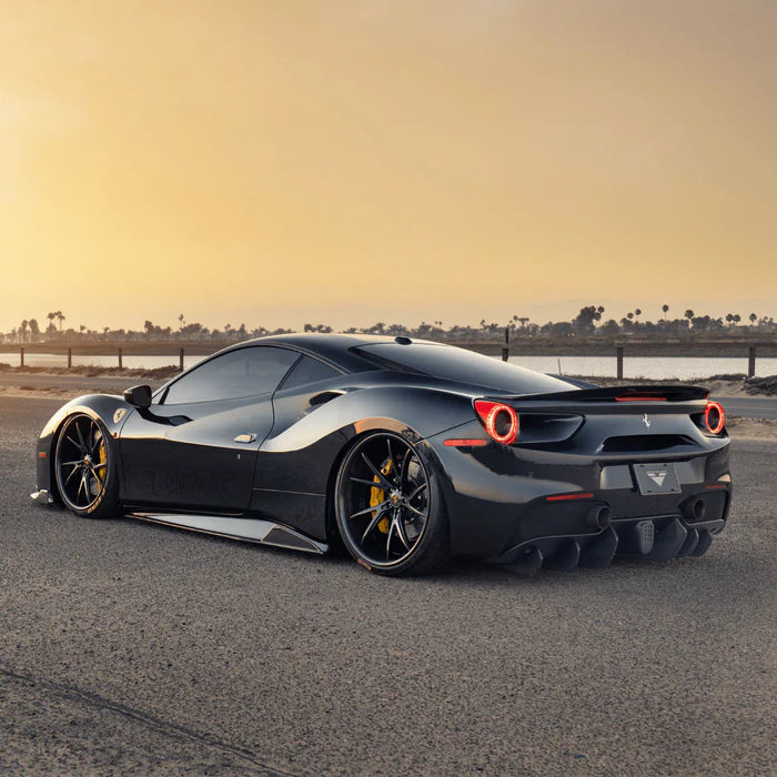 Ferrari 488 Diavolo Carbon Fiber Rear Diffuser Fins by Vordteiner