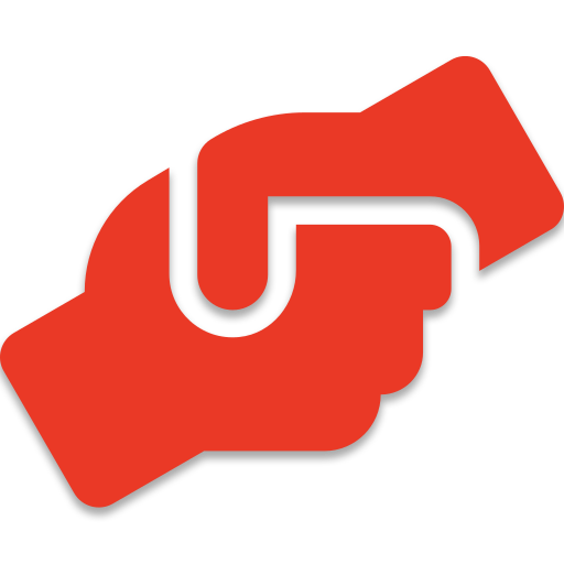Red handshake icon with white outline for custom ECU tuning in Porsche 991.2 GT2 RS.
