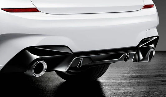 M Performance Gloss Black Rear Diffuser for BMW 3 Series (2018+, G20 G21)