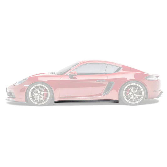 Porsche 718 Pre-Preg Carbon Fibre Side Skirts by ADRO
