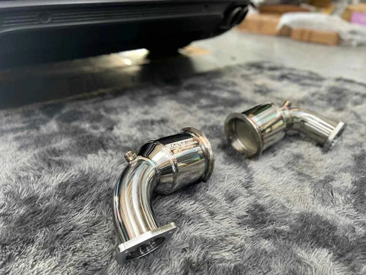 Porsche 971 panamera turbo gts 2017 sport 200 cell downpipe