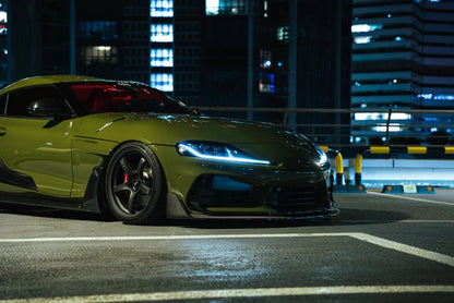 Toyota GR Supra A90 Mk5 Carbon Fibre Integrated Fender Panel Side Skirts V2 by Adro (2019+)