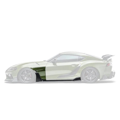 Toyota GR Supra A90 Mk5 Carbon Fibre Integrated Fender Panel Side Skirts V2 by Adro (2019+)