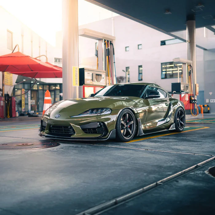 Toyota GR Supra A90 Mk5 Carbon Fibre Integrated Fender Panel Side Skirts V2 by Adro (2019+)