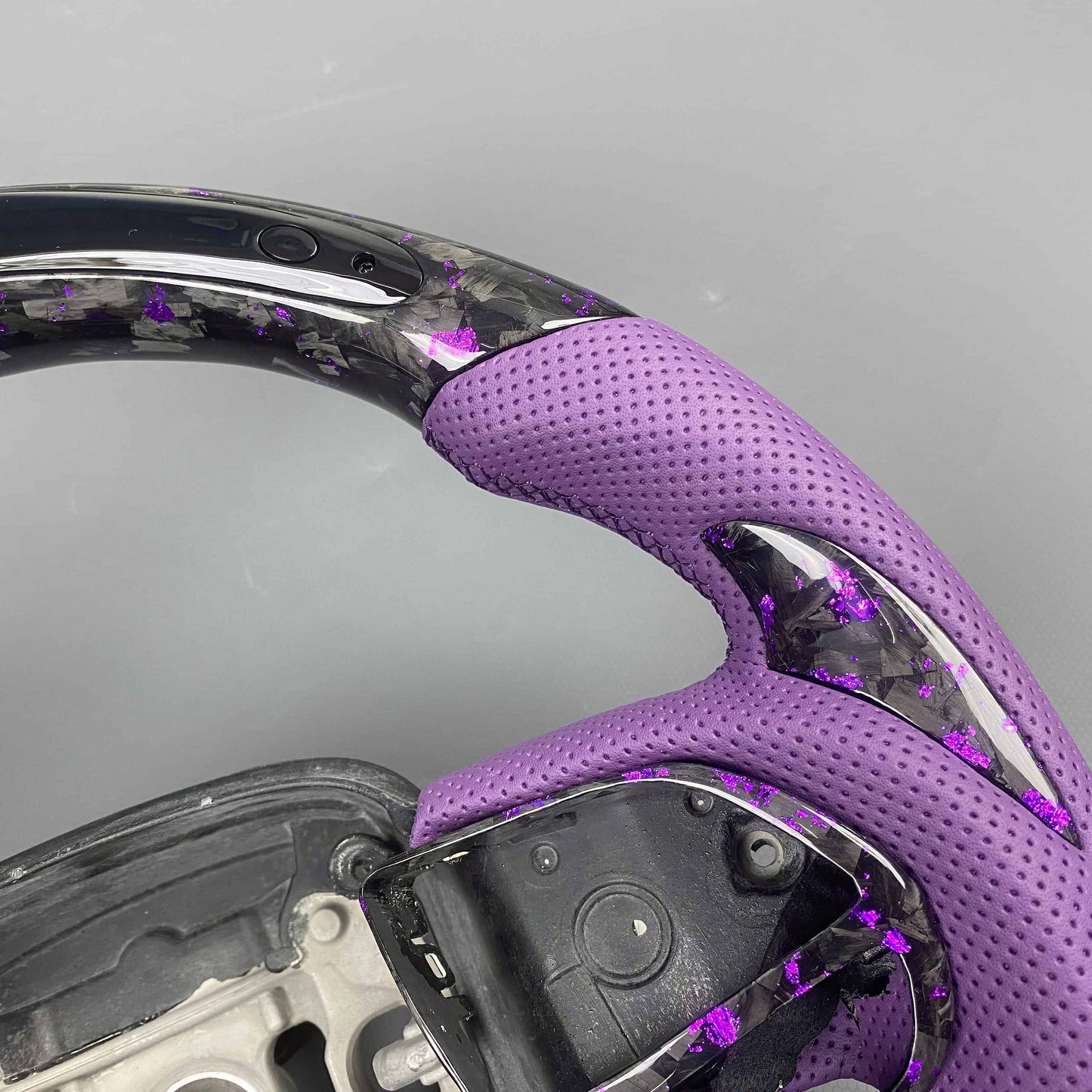 Custom Carbon Fibre LED Steering Wheel Dodge SRT Hellcat / Demon / Redeye + More - Steering Wheel