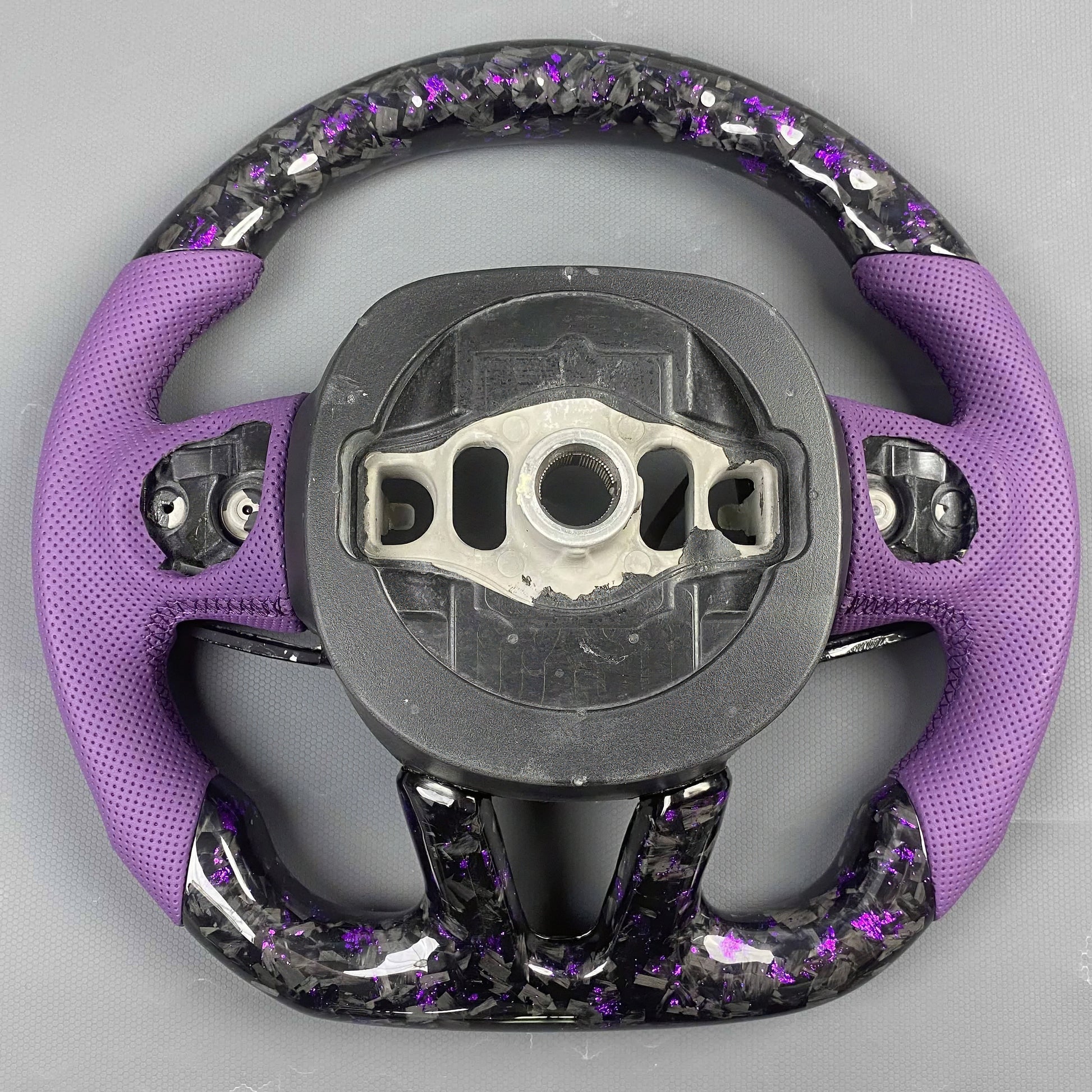 Custom Carbon Fibre LED Steering Wheel Dodge SRT Hellcat / Demon / Redeye + More - Steering Wheel