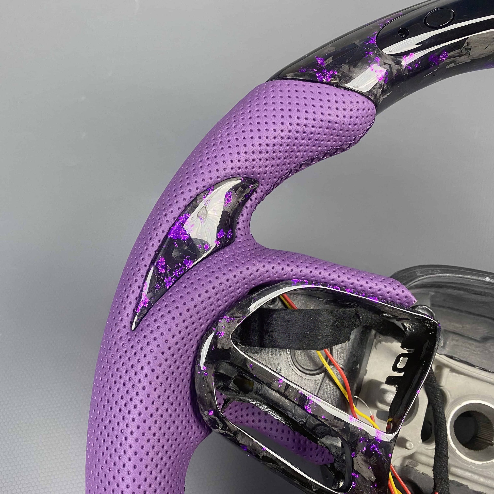Custom Carbon Fibre LED Steering Wheel Dodge SRT Hellcat / Demon / Redeye + More - Steering Wheel