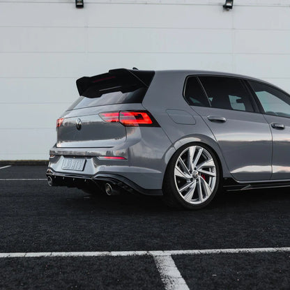 VW Golf / Golf GTI / Golf R Mk8 & Mk8.5 EVO-1 Gloss Black Side Skirts by ZAERO (2020+)