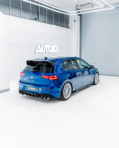 VW Golf / Golf GTI / Golf R Mk8 & Mk8.5 EVO-1 Gloss Black Side Skirts by ZAERO (2020+)