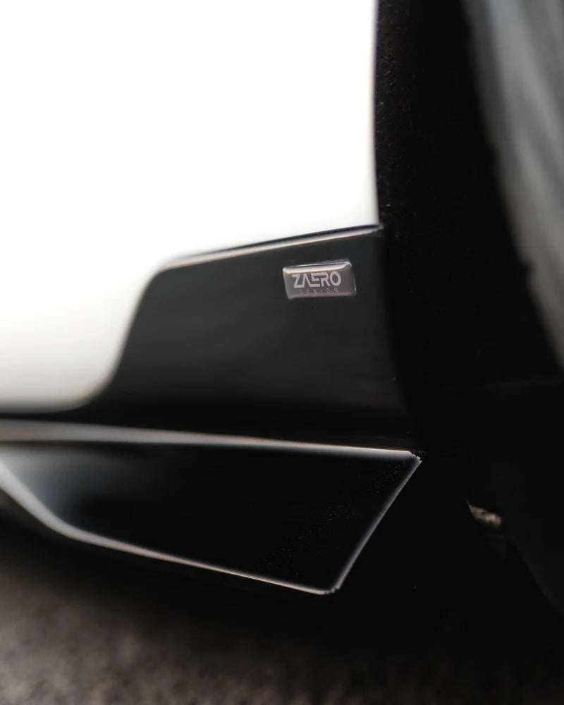 VW Golf, Golf GTI & Golf R Mk7 / Mk7.5 EVO-1 Gloss Black Side Skirts by ZAERO (2014-2020)