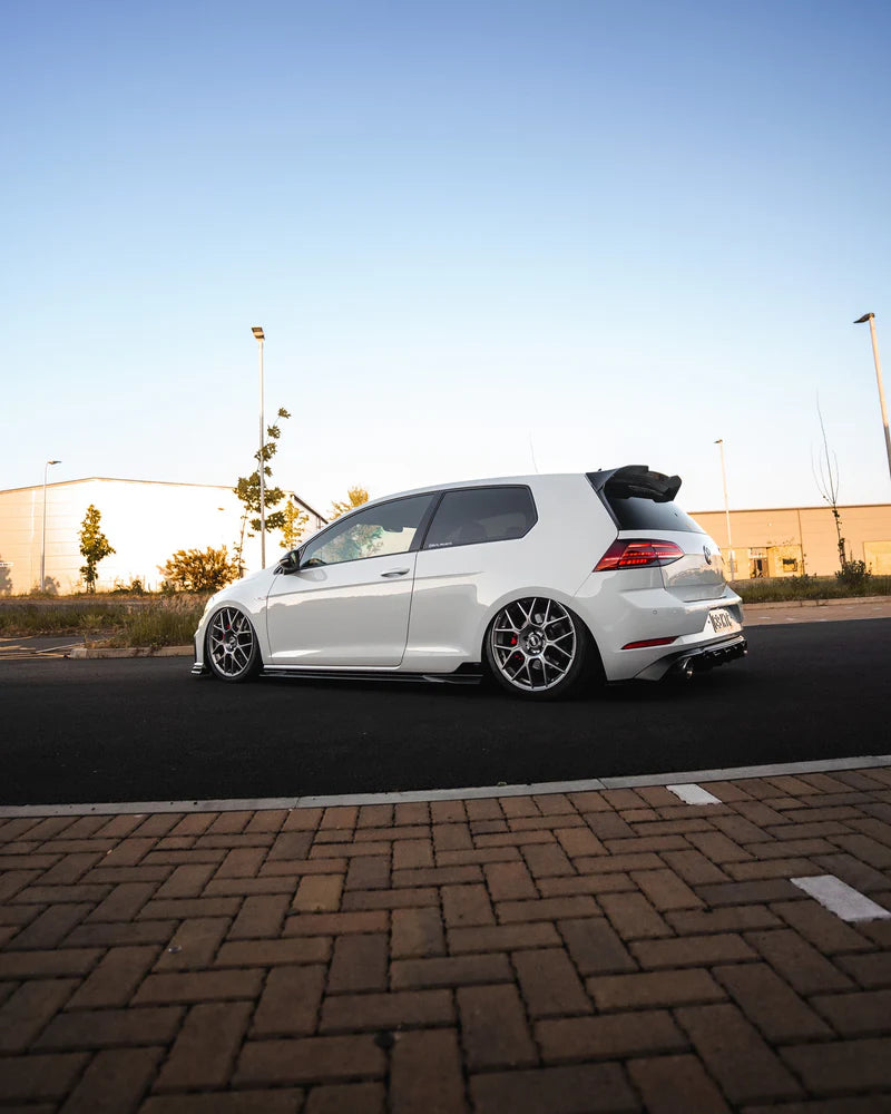 VW Golf, Golf GTI & Golf R Mk7 / Mk7.5 EVO-1 Gloss Black Side Skirts by ZAERO (2014-2020)