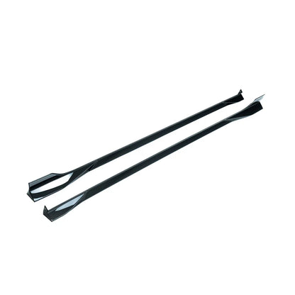 VW Golf, Golf GTI & Golf R Mk7 / Mk7.5 EVO-1 Gloss Black Side Skirts by ZAERO (2014-2020)
