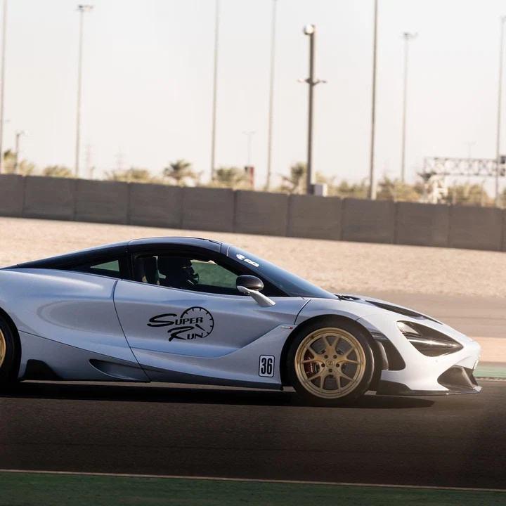 McLaren 720S side profile, Super Run livery, Kuwait Motor Town